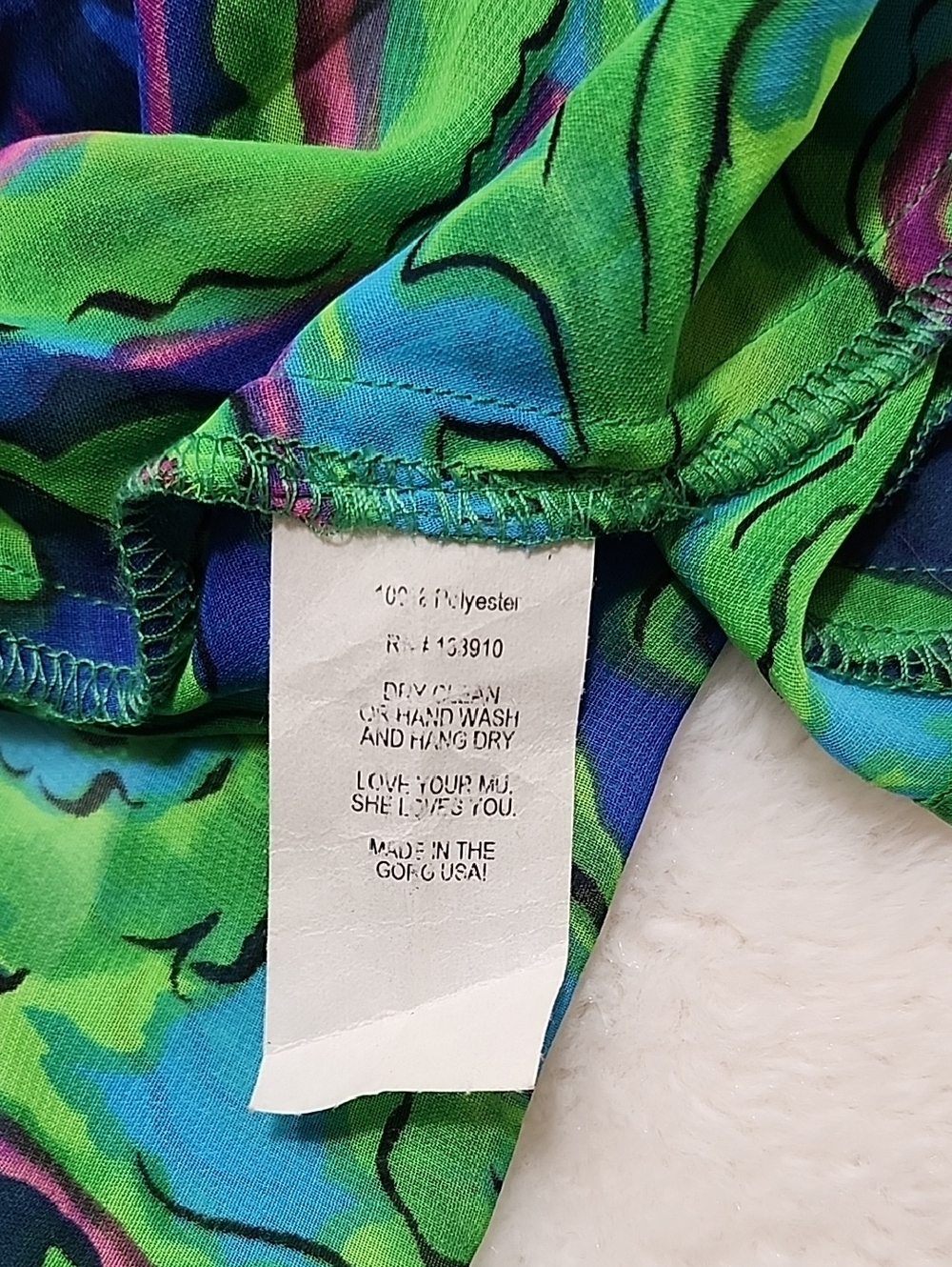 Show Me Your Mumu Vibrant Green & Blue Paisley Maxi Wrap Skirt size Small - Picture 8 of 16